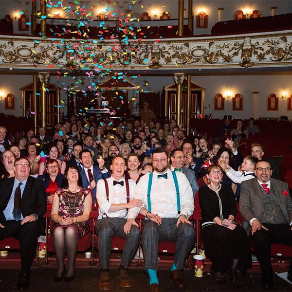 A wedding party in the theatre